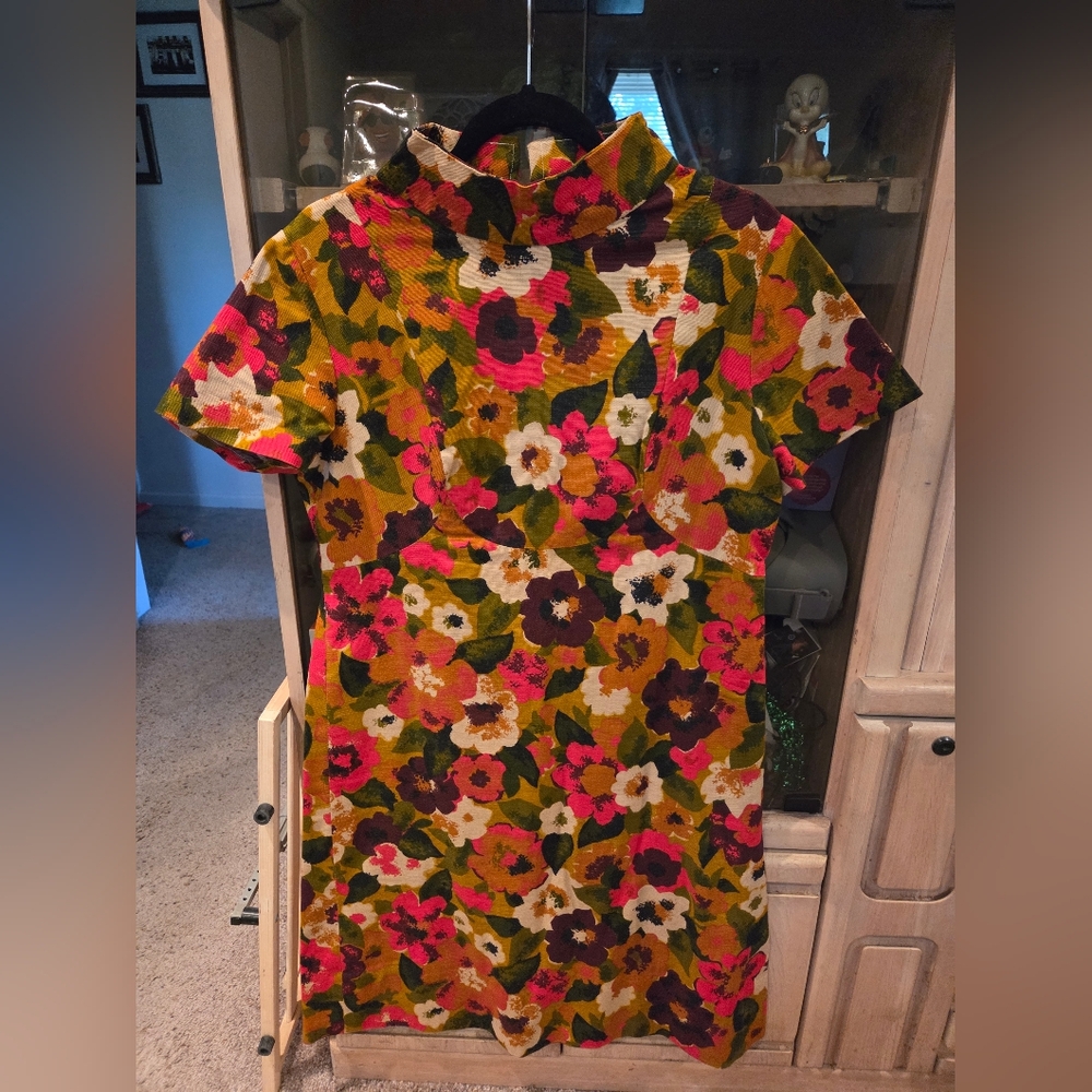 Vintage 60s 70s Shift Dress